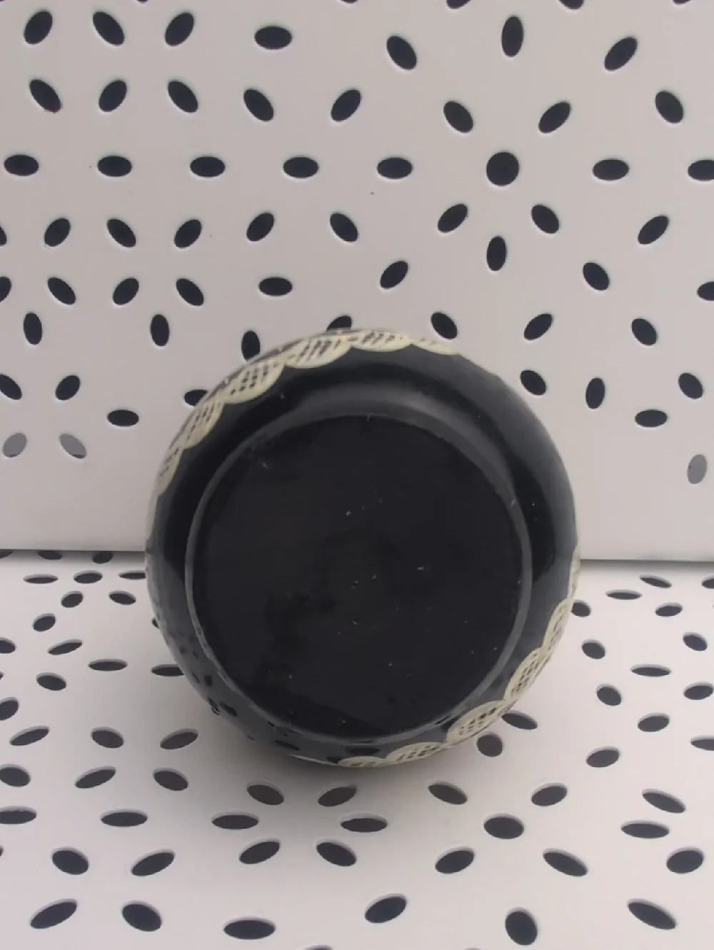 Hand-Painted Black Wooden Matryoshka Nesting Dolls